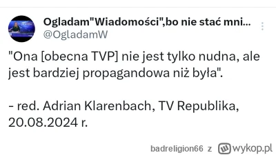 badreligion66 - #polityka Czyli sam się przyznał, że TVPis to była propaganda XD