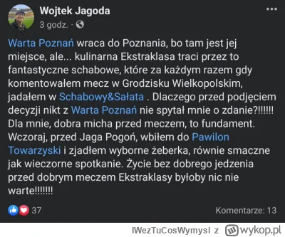 IWezTuCosWymysl - #mecz #bojowkapanakomentatorawojciechajagody A wy co lubicie zjeść ...