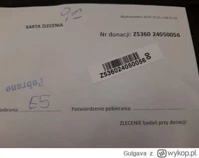 Gulgava - 316 313 990 - 1 000 = 316 312 990
Data donacji - 21.10.2024
Rodzaj donacji ...