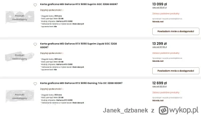 Janekdzbanek - @Janekdzbanek: A tu ceny RTX 5090
