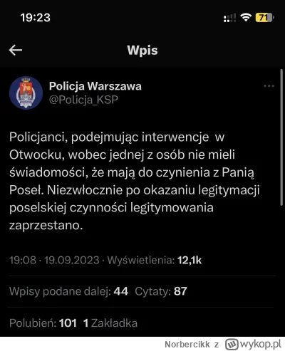 Norbercikk - Uwaga. To nie jest konto satyryczne KSP. 

A nie, to spoko. Nie ma żadne...