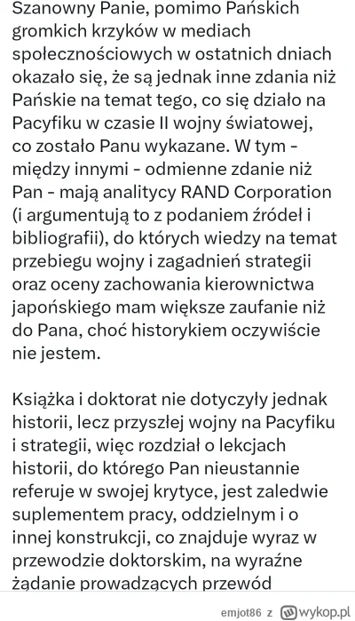 emjot86 - W oskarzeniach o plagiat nie chodzi o ksiazke, a o suplement do doktoratu B...