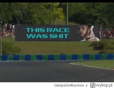 GladysDelKarmen - #f1 warto było wstać dopiero o 6, zobaczyć powtórkę startu, koniec ...