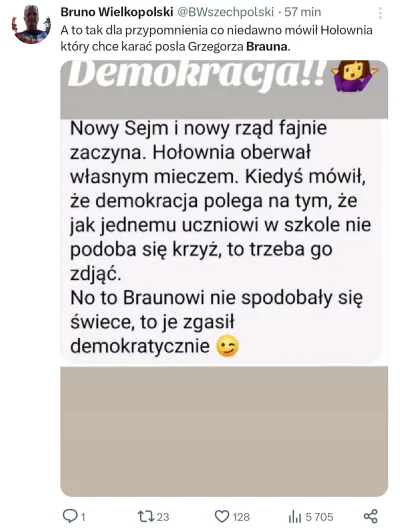 klawiszTartaru - Z demokracji Hołowni nie może korzystać Grzegorz Braun.
https://twit...