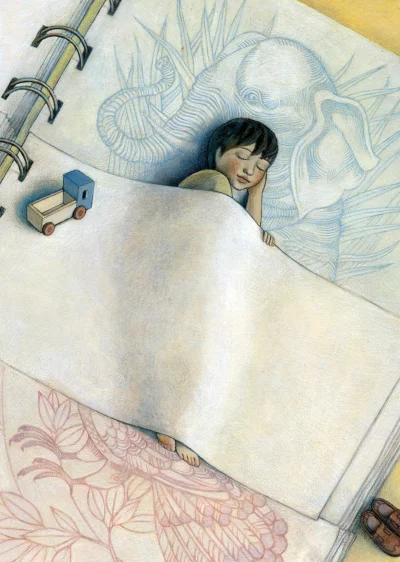 GARN - #sztuka #art Dreams readers / Sueños lectores (ilustración de Anna Forlati)