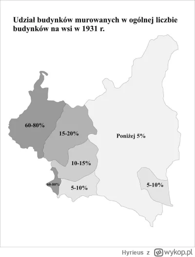 Hyrieus - Udział budynków murowanych w ogólnej liczbie na wsi 1931r.

#mapa #mapporn ...