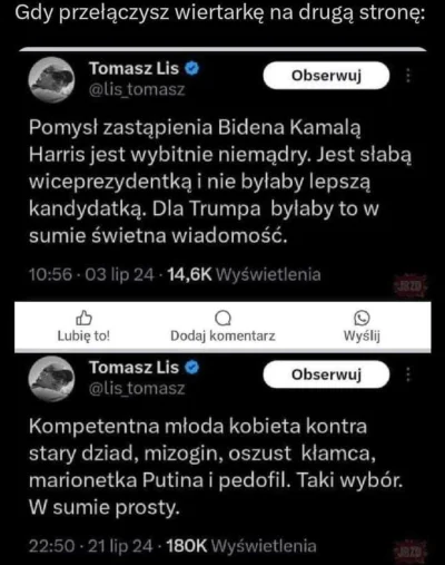 g0blacK - Rzetelność dziennikarska level lis
#usa #polityka #bekazlewactwa