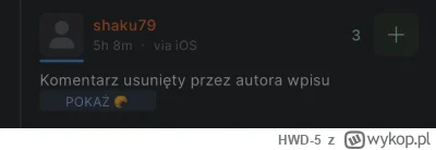 HWD-5 - @kogi ładnie tak usuwać komentarze? Gdzie twoja wolność słowa lewaku?