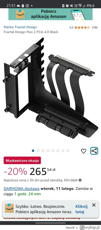 twoolf - Sprawdz czy z takim wspornikiem Ci wejdzie