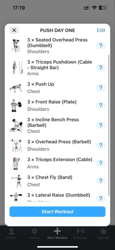 Sash_a - Czy taki trening tzw push day będzie spoko pod hipetrofię?  z początku jeszc...