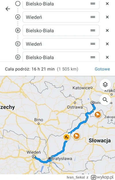 Ivan_Sekal - @snorli12: ładnie. 2 razy do Wiednia i z powrotem mniej km jest z Bielsk...