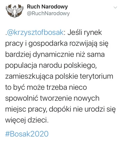 JPRW - @TypowyZakolak: To się nazywa ksenofobia. I tyle. Krzysio Bosak przecież wpros...