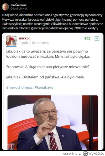 ossprime - @duzy_krotki: Boomerzy mają mentalność "nam też było ciężko" i robią wszys...