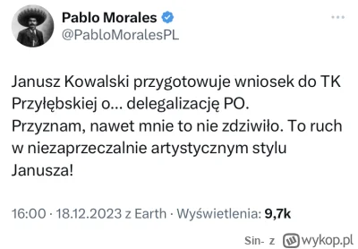 Sin- - Powinien ktoś wkleić Januszowi odpowiedź podpisaną przez prokuratora generalne...