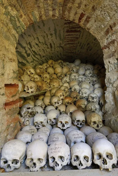 cheeseandonion - The Ossuary, Dionysiou Monastery, Mount Athos

#ossuarium