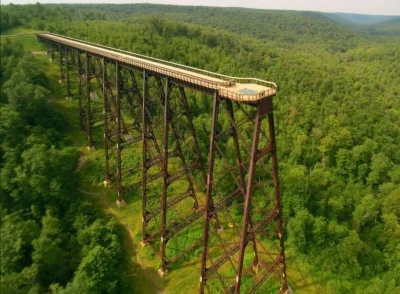 Loskamilos1 - Dawny most Kinzua zbudowany w 1882 roku na terenie amerykańskiej doliny...