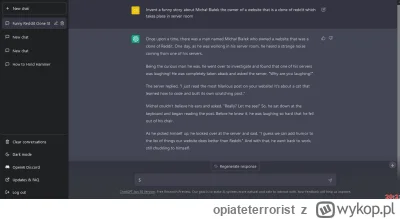 opiateterrorist - #chatgpt #openai #sztucznainteligencja