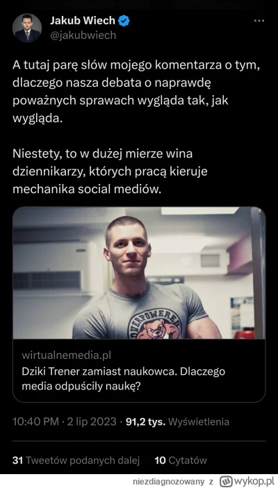 niezdiagnozowany - Przecież Wiech to tez taki Dziki Trener tylko bez darcia ryja xD. ...