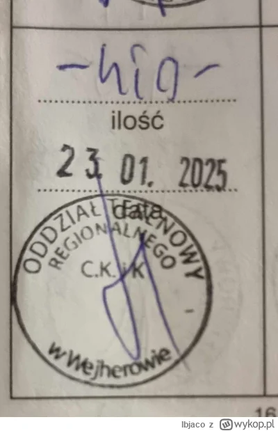 lbjaco - 243 780 - 450 = 243 330
Data donacji - 23.01.2025
Rodzaj donacji - krew pełn...