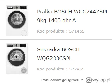 PanLodowegoOgrodu - teraz mam rozkminę, bo zamówiłe pralkę 9kg, a mieszkam sam xD to ...