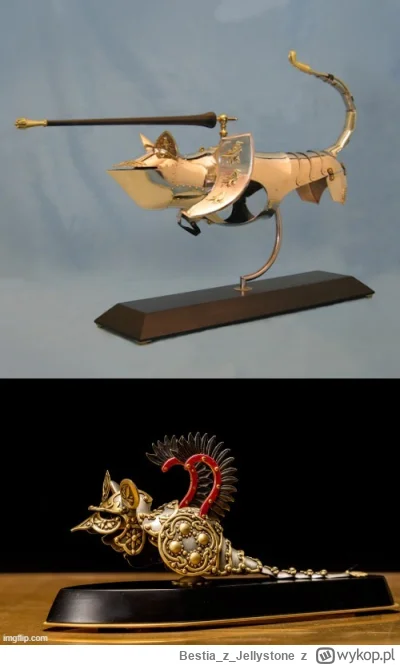 BestiazJellystone - U góry przedstawiam Państwu zbroję płytową przeznaczoną dla kota....