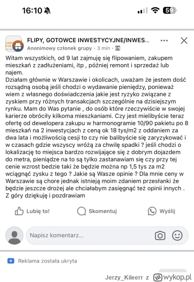 Jerzy_Kileerr - Co za j----e wrzody. Gęsta mela na flipera. 

#nieruchomosci