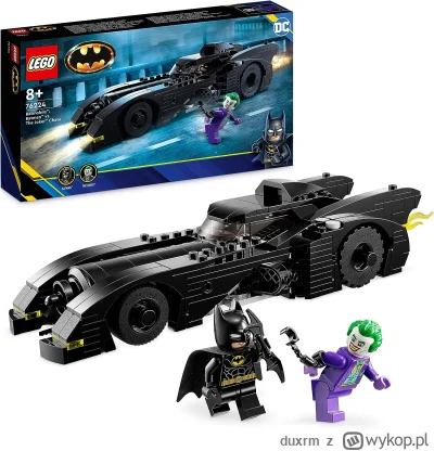 duxrm - Wysyłka z magazynu: PL
LEGO Batman 76224 Batmobil: Pościg Batmana za Jokerem
...
