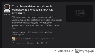 Kryspin013 - Pisowskokonfiarskie trolle nie mogą sobie poradzić z przegraną, więc roz...