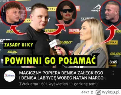 44kr - #famemma #cloutmma #danielmagical Haha, kolejny toruński prawilnus się wypowie...