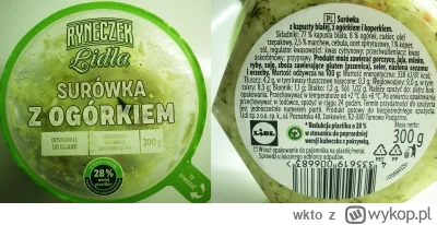 wkto - #listaproduktow
#surowkagotowa z ogórkiem i koperkiem Ryneczek Lidla #lidl
akt...