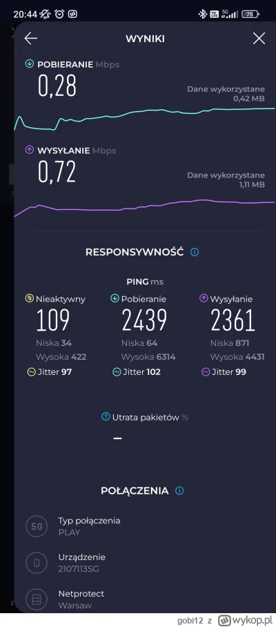 gobi12 - Nie ma to jak mieć 5G ( ͡° ʖ̯ ͡°)

#play #mobilevikings #siecikomorkowe #int...