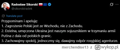 m.....3 - #sikorski dawajmy odpór rosyjskiej agenturze ale wspierajmy propagande garb...