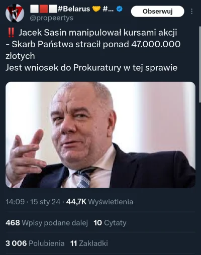 jaqqu7 - Jak ta inflacja #!$%@?. Nie tak dawno 1 Sasin to było 70 mln, a teraz już 11...