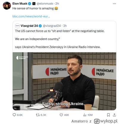 Amatorro - Hehe, ale beka. Niepodległości się zachciało. Rusek strzela w szpital pif ...