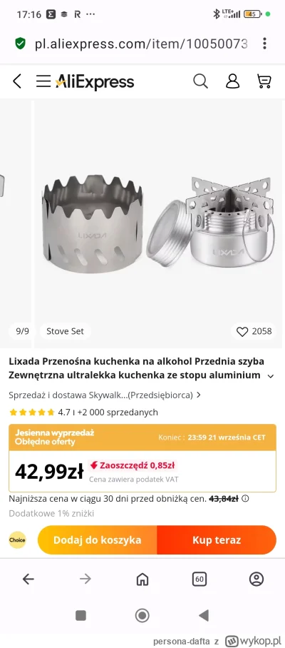 persona-dafta - @PustyCzlowiek ja polecam taki ultra lekki składany z 3 arkuszy Lixad...
