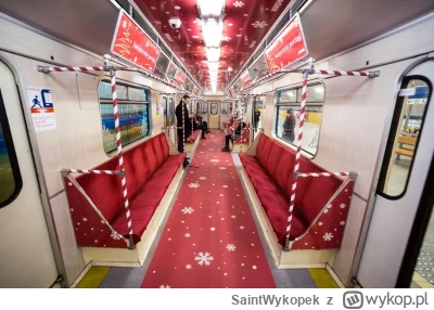 SaintWykopek - Świąteczne metro w warszawie, oczami wyobraźni widzę to błoto i żuli. ...