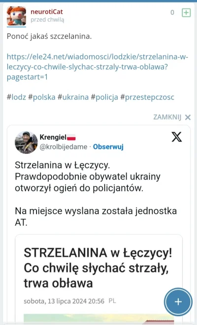 JPRW - Zamach na Trumpa zamachem, ale może ktoś wie jak tam sprawa strzelaniny w Łęcz...