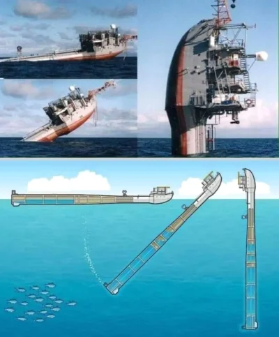 MLeko29 - Statek badawczy RV Flip to jedyny statek na świecie zdolny do przejścia z p...