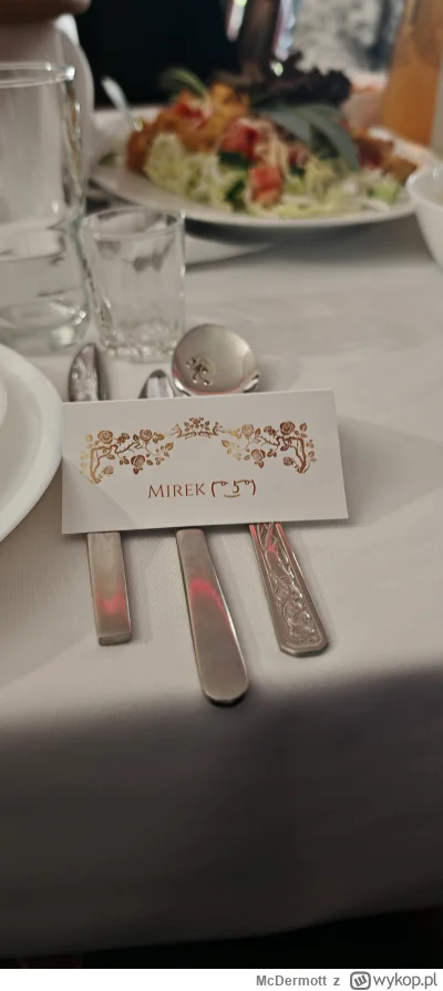 McDermott - Drodzy Mili, właśnie bawię się jako świadek na weselu Mojego Przyjaciela,...