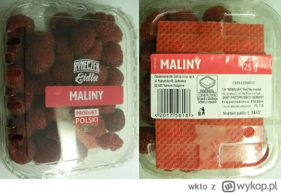 wkto - #listaproduktow
#malinyswieze Ryneczek Lidla #lidl
aktualny producent: Novita ...