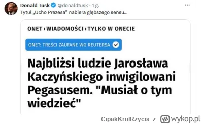 CipakKrulRzycia - #tusk #polityka #pegasus #bekazpisu #kabaret
