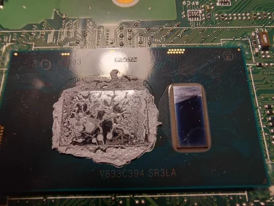 wojak150 - i5-8250u SR3LA
Dlaczego ten układ po prawej jest bez pasty? To jest cache?...