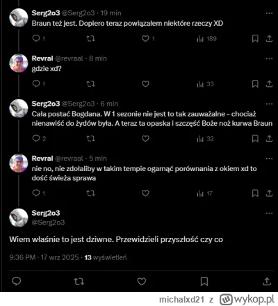 michalxd21 - Nie wierzę że istnieje jakiś debil który myśli że jakaś postać w serialu...