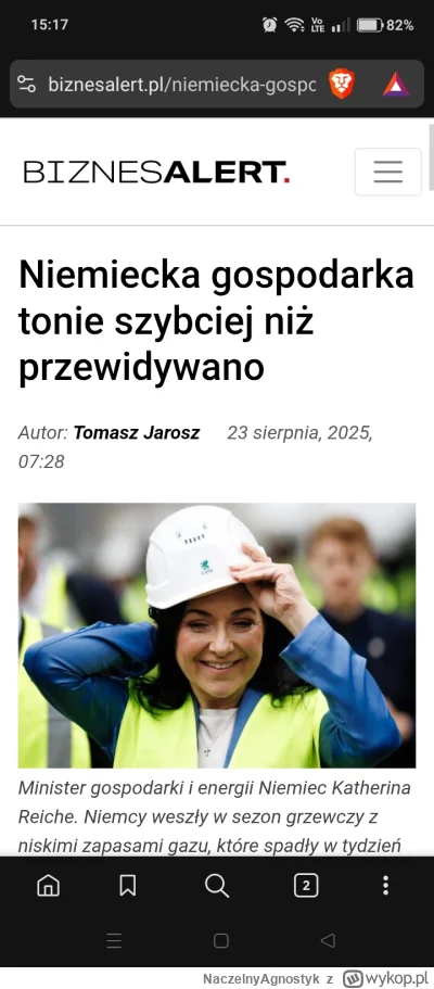 NaczelnyAgnostyk - Niemiecka gospodarka chyli się ku upadkowi, ciekawe kiedy do nas b...