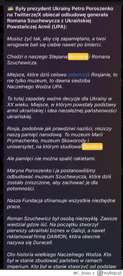 MC_Bono - @giorgioflojdini następne wypowiedzi ze stycznia. Mnie osobiście jest mega ...