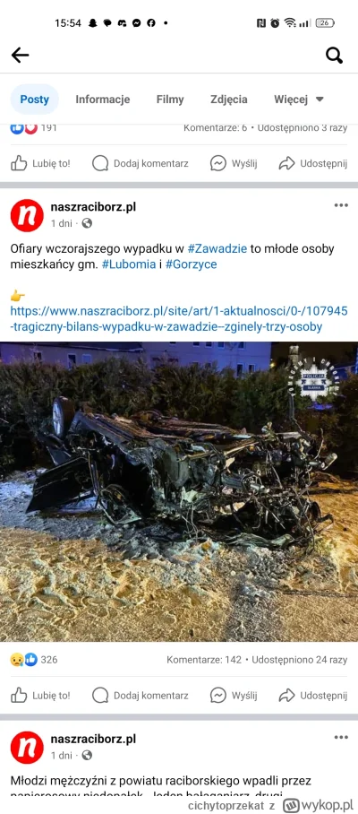 cichytoprzekat - W moich okolicach w ten weekend zginęło 5 osób jadących na koncert f...