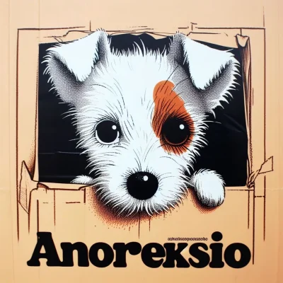 josh211 - #aiart 
Przejmujący film o problemach Reksia z odżywianiem