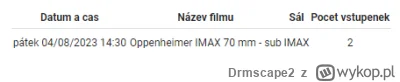 Drmscape2 - Rzucili nową pulę biletów w praskiej Florze na 70 mm pokazy #oppenheimer ...