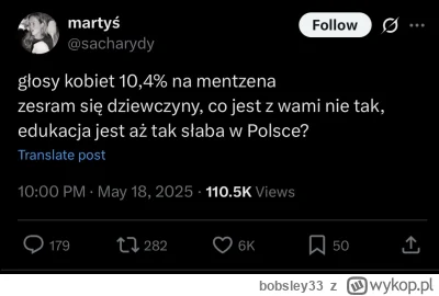 bobsley33 - Czemu tak julki boli to, że inne głosowały na mentzena, dosłownie lawina ...