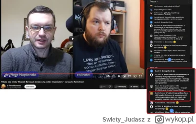 Swiety_Judasz - Piotr Napierała dał mi bana na pisanie komentarzy podczas jego aktual...